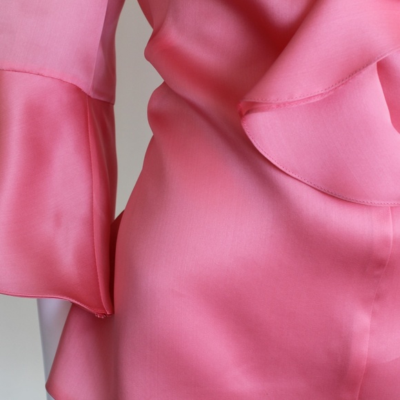 Luscious Pink Formal Blouse - Picture 2 of 4